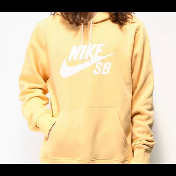 Nike Tops - NIKE SB yellow hoodie